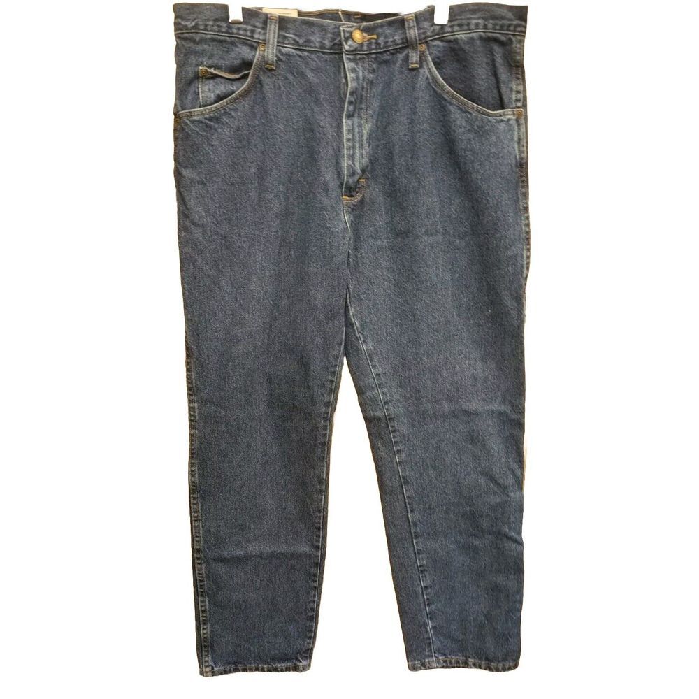 Mens Wrangler Jeans Regular Fit 36x30 NWT Dark Wash Cowboy Ranch‎ 36 30